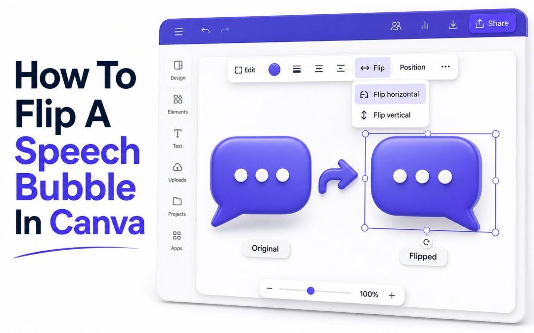 How to Flip a Speech Bubble in Canva: Easy Step-by-Step Guide
